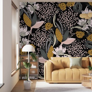 3d bonito flor pintura l2690 papel de parede removível auto adesivo extra grande casca & vara papel de parede mural aj papéis de parede