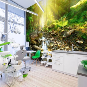 3D Wald Sonnenlicht L085 abnehmbare Tapete selbstklebende Tapete extra groß Peel & Stick Tapete Wandbild AJ TAPETEN