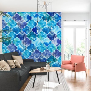 3D Traum Blau Lila L2734 Entfernbare Tapete Selbstklebende Tapete Extra Großes Wandbild zum Abziehen & Aufkleben AJ WALLPAPERS