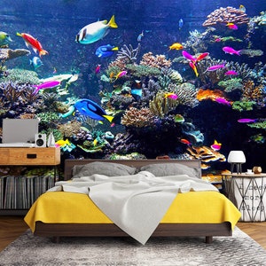 3D Schöne Koralle L2832 Entfernbare Tapete Selbstklebende Tapete Extra Großes Wandbild zum Abziehen und Aufkleben AJ WALLPAPERS