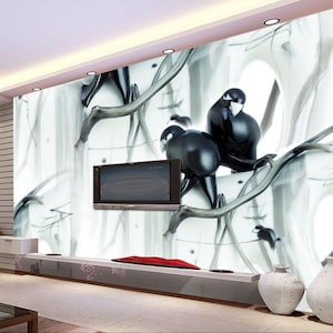 3D Vogel Farbe Graffiti C41 abnehmbare Tapete selbstklebende Tapete Extra große Peel & Stick Wallpaper Wallpaper Wandbild AJ WALLPAPERSS