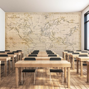 3D Mapa Do Mundo Linhas L936 Papel De Parede Removível Papel De Parede Autoadesivo Extra Grande Peel & Stick Papel De Parede Mural AJ PAPÉIS DE PAREDE