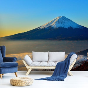 3D Serenity Mount Fuji R4307 abnehmbare Tapete selbstklebend Tapete extra groß Peel & Stick Tapete Tapete Wandbild AJ WALLPAPERS