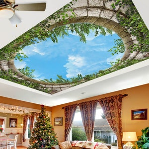 3D Sky Dream CA162 Deckentapete abnehmbare selbstklebende Tapete große Peel & Stick Tapete Wandbild AJ WALLPAPERS