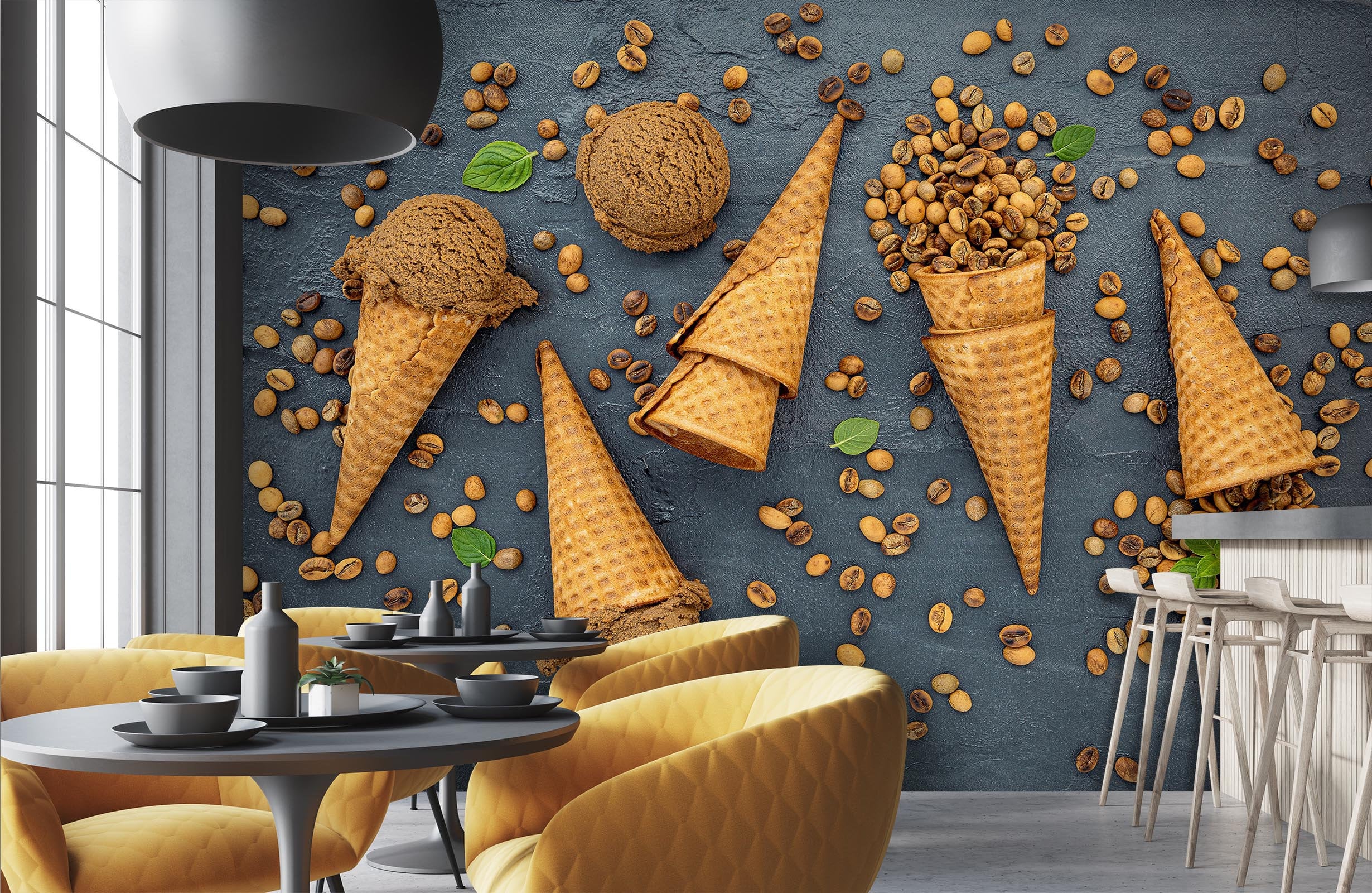3D Tasty Ice Cream R6631 Removable Wallpaper Self Adhesive