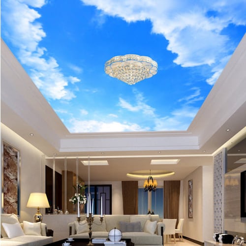 3D Ocean Wave CA432 Ceiling Wallpaper Removable Self Adhesive Etsy