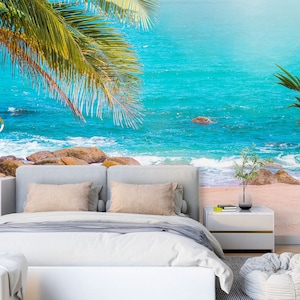 3D Sommer Strand L1576 Ablösbare Tapete selbstklebende Tapete Extra große Peel & Stick Wallpaper Tapete Wandbild AJ HINTERGRUNDBILDER