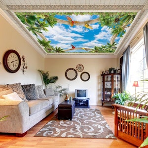 3D witte wolken CA059 plafondbehang verwijderbaar zelfklevend behang grote schil &stok behang muurschildering AJ WALLPAPERS