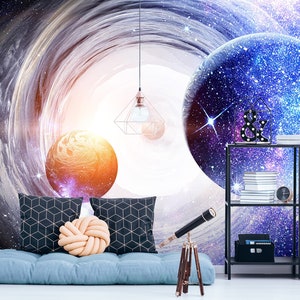 3D Universum Galaxie Traum R6155 abnehmbare Tapete selbstklebend Tapete extra groß Peel & Stick Tapete Tapete Wandbild AJ WALLPAPERS