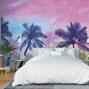 3D Kokosnussbaum Malerei L1656 Abnehmbare Tapete selbstklebende Tapete Extra große Peel & Stick Wallpaper Wallpaper Wandbild AJ HINTERGRUNDBILDER