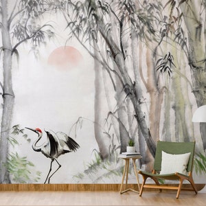 3D Ink Bambuswald L1100 Ablösbare Tapete Selbstklebende Tapete Extra große Peel & Stick Wallpaper Tapete Wandbild AJ HINTERGRUNDBILDER