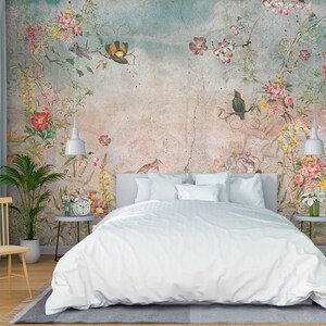 3D Naturaleza Flores L3030 Papel pintado removible Papel pintado autoadhesivo Papel pintado extra grande Peel & Stick Papel pintado Mural AJ WALLPAPERS
