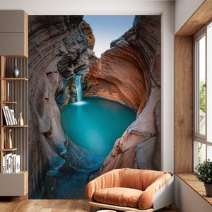 3D Valley Lake L1404 Papel de parede removível Papel de parede autoadesivo Extra grande Peel & Stick Papel de parede Mural AJ WALLPAPERS