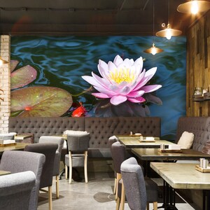 3D Suave rosa nenúfar L1812 Papel tapiz extraíble Papel tapiz autoadhesivo Extra grande Peel & Stick Papel tapiz Papel tapiz Mural AJ FONDOS DE PANTALLA