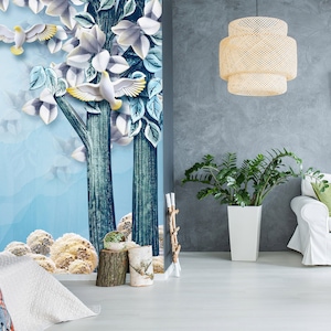 3D Gesneden Witte Duif R1544 Verwijderbaar Behang Zelfklevend Behang Extra Grote Peel &Stick Wallpaper Wallpaper Mural AJ WALLPAPERS