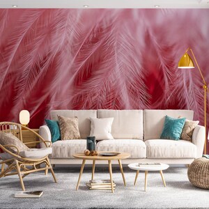 3D Weiße Federn L2755 Entfernbare Tapete Selbstklebende Tapete Extra Großes Wandbild zum Abziehen und Aufkleben AJ WALLPAPERS