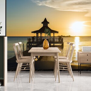 3D Sunshine Sea L1827 Abnehmbare Tapete selbstklebende Tapete Extra große Peel & Stick Wallpaper Wallpaper Wandbild AJ HINTERGRUNDBILDER