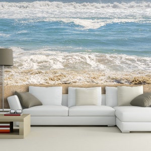 3D Beach Gentle Sea R4676 abnehmbare Tapete selbstklebend Tapete extra groß Peel & Stick Tapete Tapete Wandbild AJ WALLPAPERS