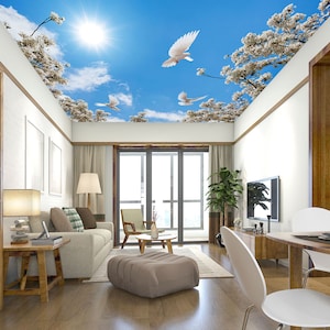 3D A Flying Bird CA462 Deckentapete abnehmbare selbstklebende Tapete große Schale & Klebetapete Tapete Wandbild AJ WALLPAPERS