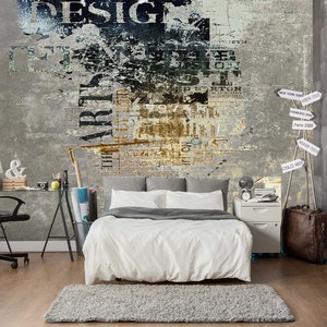 3d abstrato graffiti l249 papel de parede removível auto adesivo extra grande casca & vara papel de parede mural aj papéis de parede