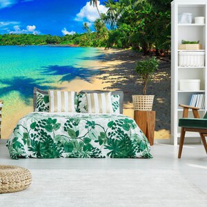 3D Hot Sea Beach R6939 abnehmbare Tapete selbstklebend Tapete extra groß Peel & Stick Tapete Tapete Wandbild AJ WALLPAPERS