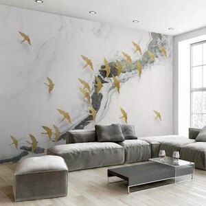 3D Vögel E192 abnehmbare Tapete selbstklebende Tapete Extra große Peel & Stick Wallpaper Wallpaper Wandbild AJ WALLPAPERS