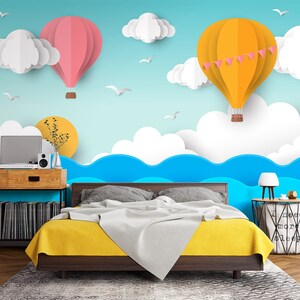 3D Creative Clouds L1657 Papel pintado removible Papel pintado autoadhesivo Papel pintado extra grande Peel & Stick Papel pintado Mural AJ WALLPAPERS