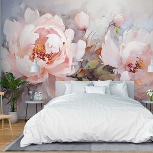 Papier peint 3D aquarelle fleur rose L3098 papier peint amovible auto-adhésif papier peint très grand papier peint autocollant AJ WALLPAPERS