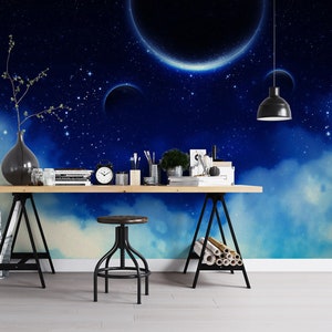 3D Riesige Sternenhimmel R6284 abnehmbare Tapete selbstklebend Tapete extra groß Peel & Stick Tapete Tapete Wandbild AJ WALLPAPERS