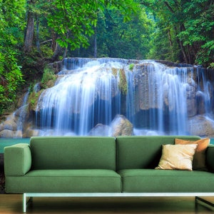 3D Forest Creek Time R4471 Verwijderbaar Behang Zelfklevend Behang Extra Grote Peel &Stick Wallpaper Wallpaper Mural AJ WALLPAPERS