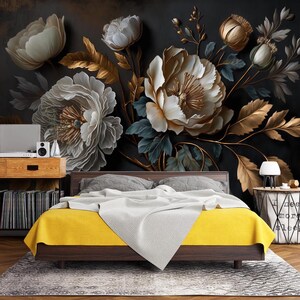 3D Mysterious Flowers L2260 abnehmbare Tapete selbstklebende Tapete Extra große Peel & Stick Wallpaper Wallpaper Wandbild AJ HINTERGRUNDBILDER