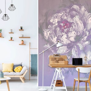 3D Peony Wish Painting A8064 Fondo de pantalla extraíble Fondo de pantalla autoadhesivo Papel tapiz grande Peel & Stick Wallpaper Mural Skromova Marina