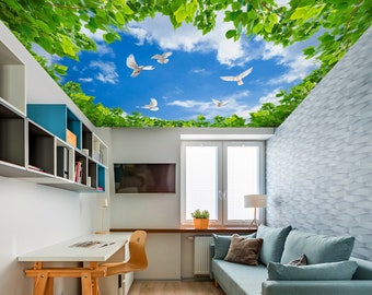 3D Doves of Peace CA3620 Ceiling Wallpaper Removable Self - Etsy Denmark 3D Doves of Peace CA3620 Ceiling Wallpaper Removable Self - Etsy Denmark