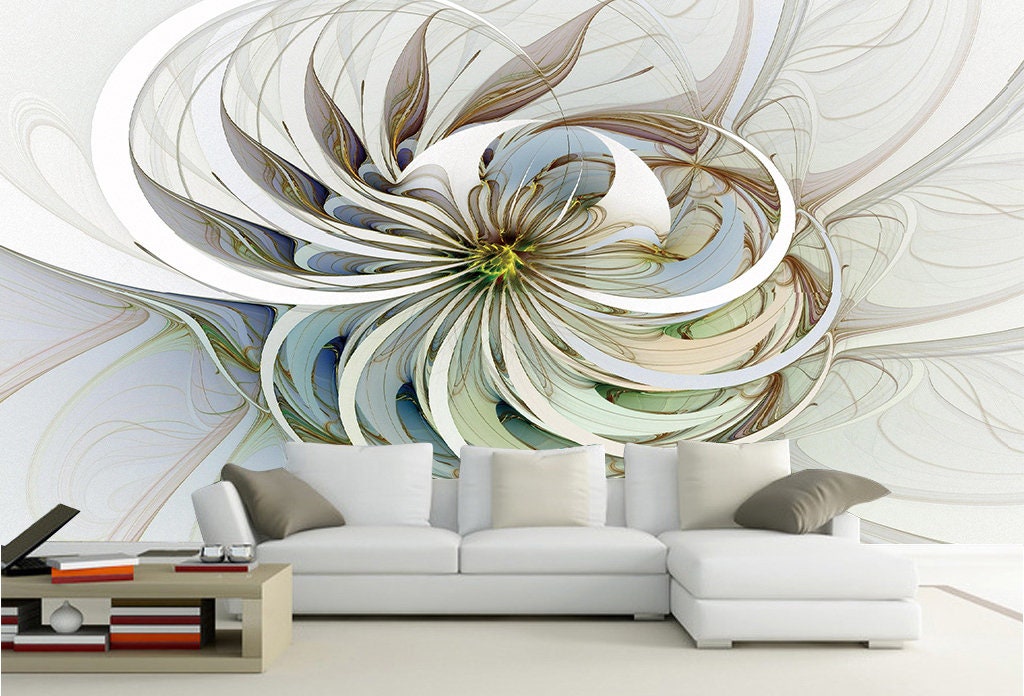 3D Flower D276 Removable Wallpaper Self Adhesive Wallpaper