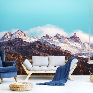 3D Ancient Snow Mountain R4274 Fondo de pantalla extraíble Fondo de pantalla autoadhesivo Papel tapiz extra grande Peel & Stick Wallpaper Wallpaper Mural AJ WALLPAPERS