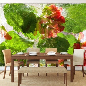 3D Green Leaf Inspiration L1577 Removable Wallpaper Self Adhesive Wallpaper Extra Large Peel & Stick Wallpaper Wallpaper Mural AJ WALLPAPERS