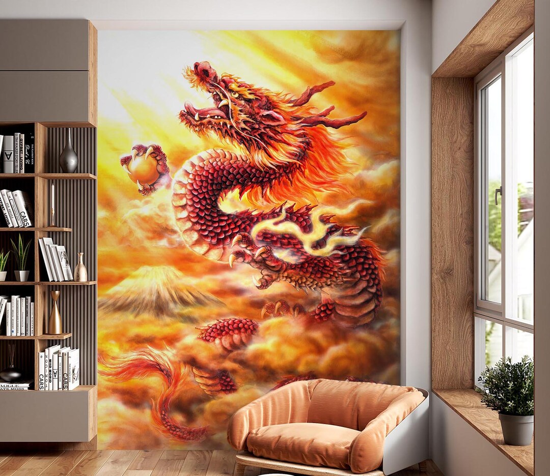 3D Planet Dragon 8133 Ruth Thompson Wall Mural Wall Murals