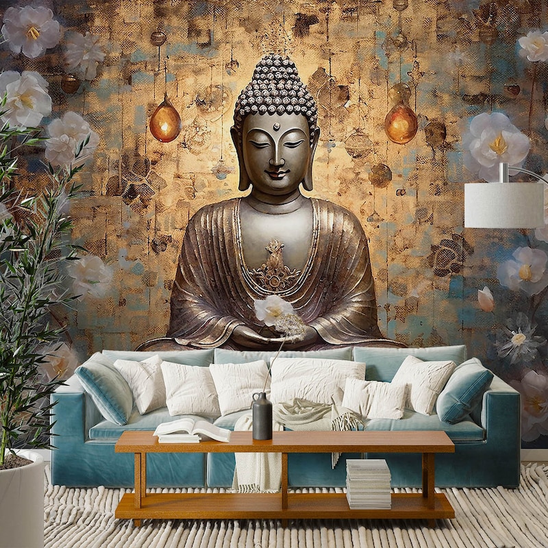 Buy Buddha Wall Mural Online In India - Etsy India