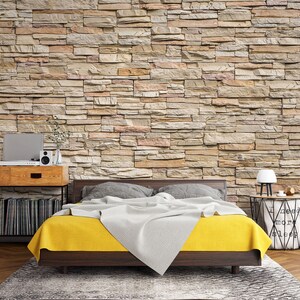 3D Backstein-Stil Design L1714 Abnehmbare Tapete selbstklebende Tapete Extra große Peel & Stick Wallpaper Tapete Wandbild AJ HINTERGRUNDBILDER
