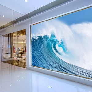 3D Sea Wave MM61 abnehmbare kommerzielle Tapete selbstklebende Händler Geschäft Wallpaper Extra große Peel & Stick AJ WALLPAPERS