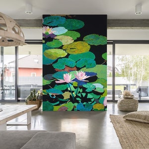 3D agua Lily estanque A661 papel pintado extraíble autoadhesivo papel pintado grande Peel & Stick Wallpaper Wallpaper Mural Allan P. Friedlander