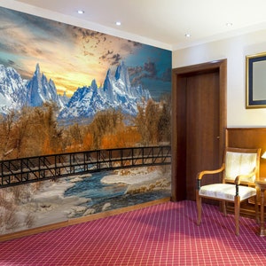 3D Steep Snow Mountains A4316 Papel pintado extraíble Papel pintado autoadhesivo Big Peel & Stick Papel tapiz Papel tapiz Mural Beth Sheridan