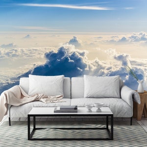 3D Nature Sky Clouds R5226 Fondo de pantalla extraíble Fondo de pantalla autoadhesivo Papel tapiz extra grande Peel & Stick Wallpaper Mural AJ WALLPAPERS