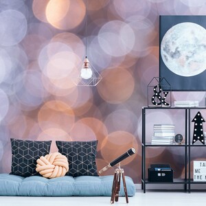 3D Hazy Purple Light R4269 Fondo de pantalla extraíble Fondo de pantalla autoadhesivo Papel tapiz extra grande Peel & Stick Wallpaper Wallpaper Mural AJ WALLPAPERS