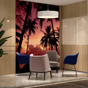 3D Coconut Tree L1388 Papel pintado removible Papel pintado autoadhesivo Extra grande Peel & Stick Wallpaper Mural AJ WALLPAPERS
