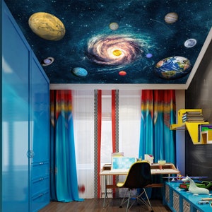 3D Cosmic Dream CA2296 Deckentapete abnehmbare selbstklebende Tapete große Peel & Stick Tapete Tapete Wandbild AJ WALLPAPERS