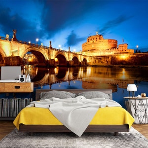 3D City Night L1585 Papel pintado removible Papel pintado autoadhesivo Papel pintado extra grande Peel & Stick Papel pintado Mural AJ WALLPAPERS