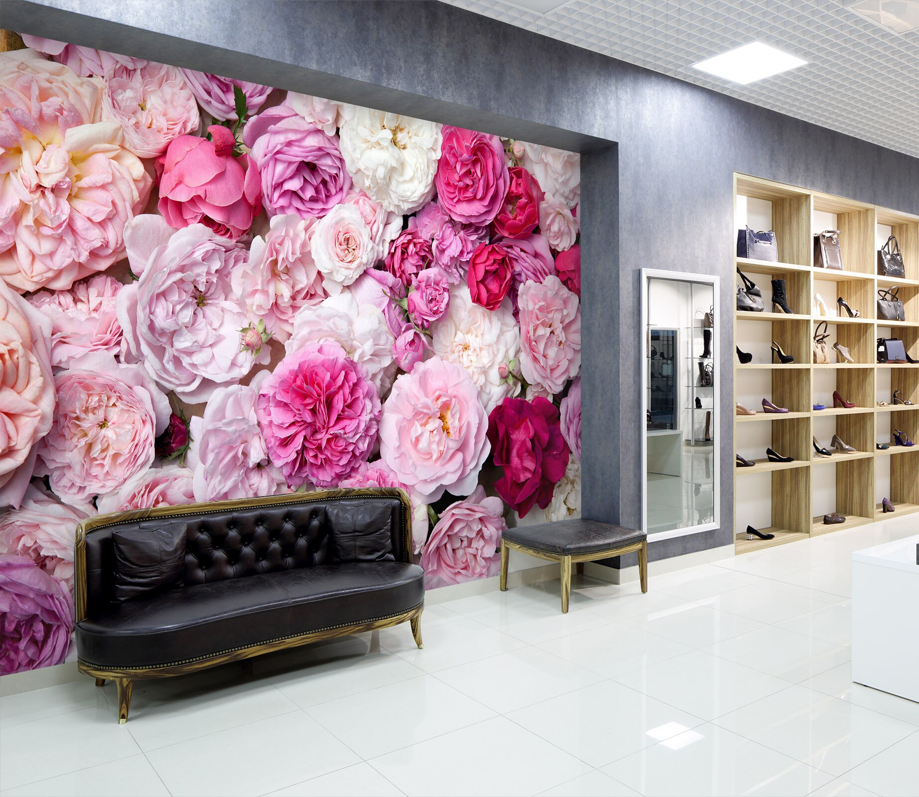3D Pink Flower MM78 Removable Commercial Wallpaper Self Adhesive Trader Business Wallpaper Extra Large Peel & Stick  AJ WALLPAPERS