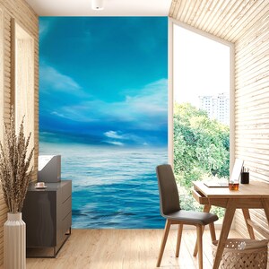3D Blue Sea L1422 Ablösbare Tapete selbstklebende Tapete Extra große Peel & Stick Wallpaper Tapete Wandbild AJ HINTERGRUNDBILDER