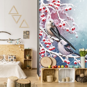 3D Animal Fat Birds R6206 abnehmbare Tapete selbstklebend Tapete extra groß Peel & Stick Tapete Tapete Wandbild AJ WALLPAPERS